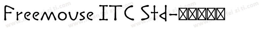 Freemouse ITC Std字体转换